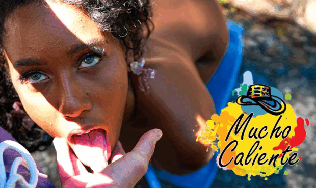 Stunning Blue-Eyed Ebony Jasminy Villar Heats Up a Steamy Outdoor Scene